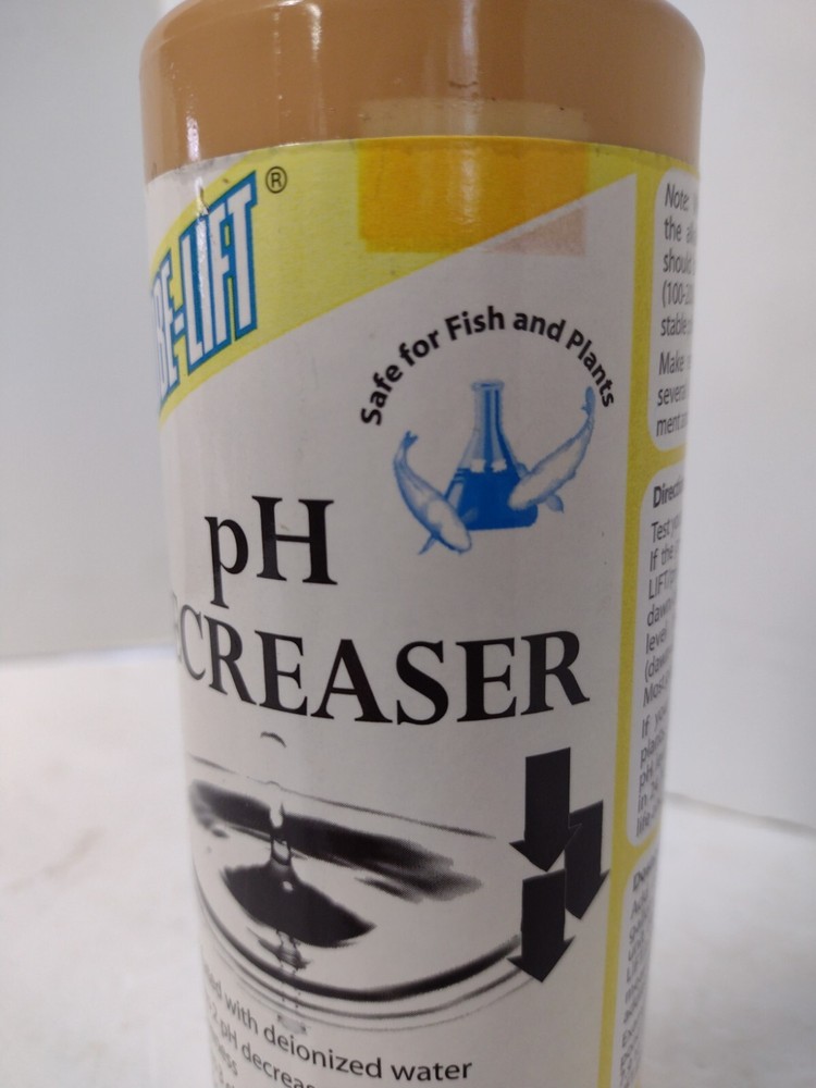 16oz Microbe-Lift pH Decrease Safe for Fish & Plants Pond, Aquarium pH Decreaser