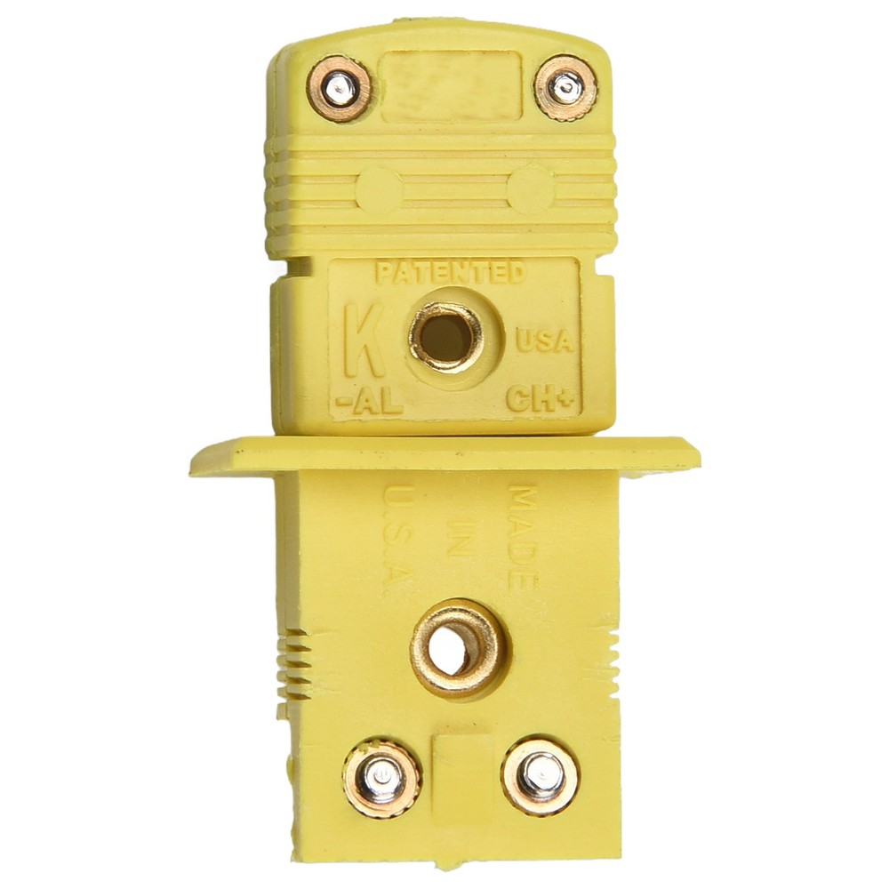 New Part Portable K Type Thermocouple Miniature Socket Yellow Panel Mount