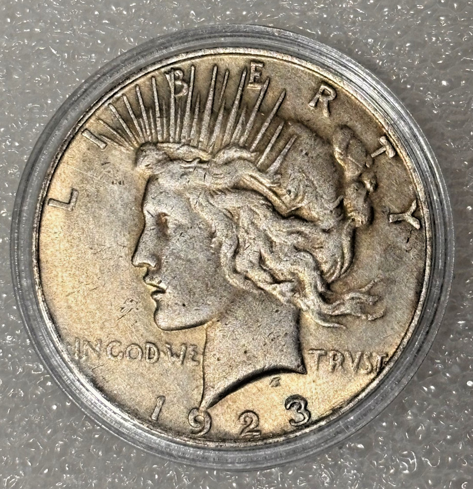 1923 Commemorative Clad Peace Silver Dollar Coin SILVER-PLATED