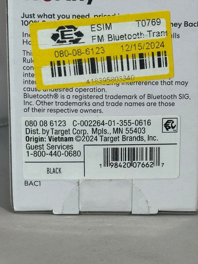 FM Bluetooth Transmitter - dealworthy Black