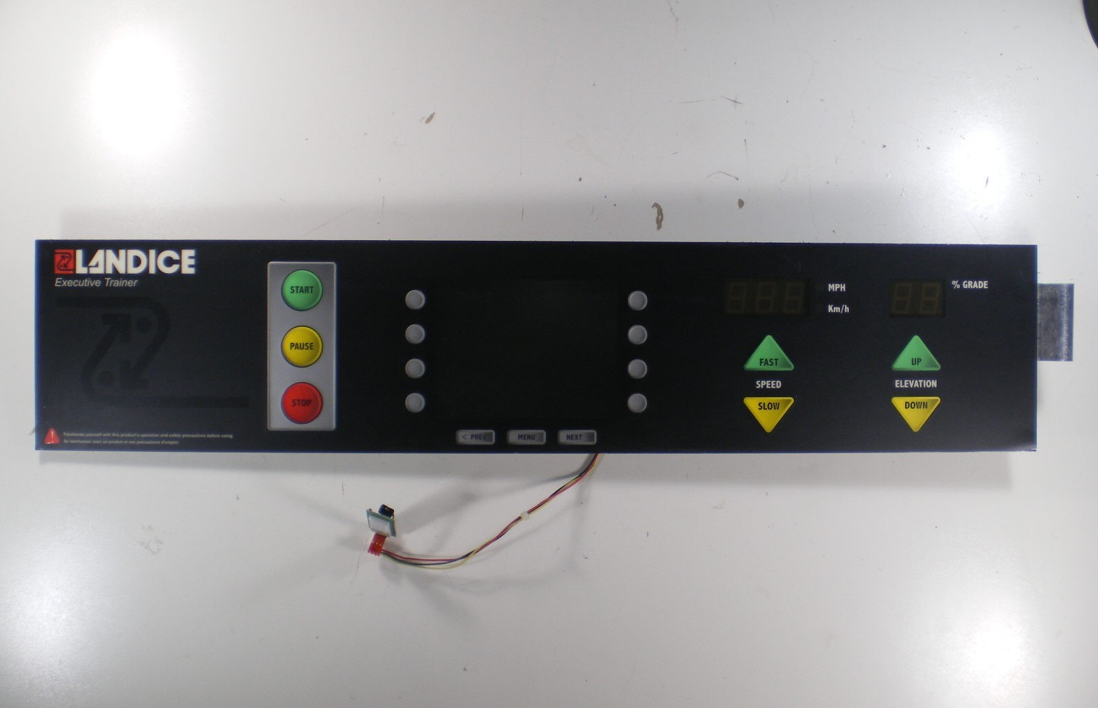 Landice L7 Executive Trainer Treadmill Display Console Overlay Panel board READ!