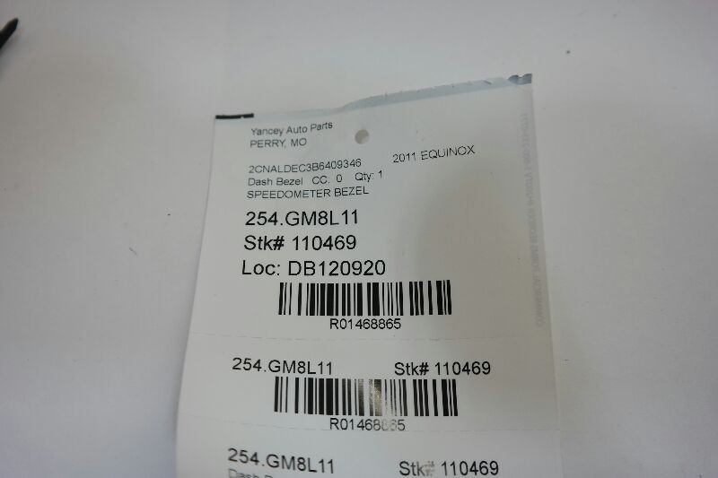 2010-2017 Chevrolet Equinox Speedometer Bezel Trim