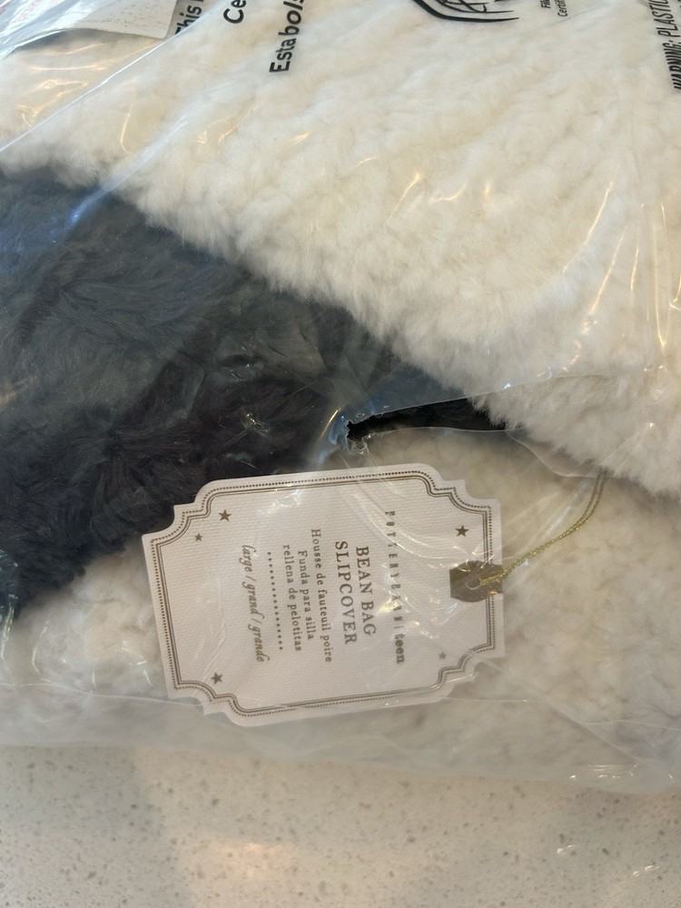 Pottery Barn Soccer Ball Bean Bag Chair Slipcover Only Large NWT