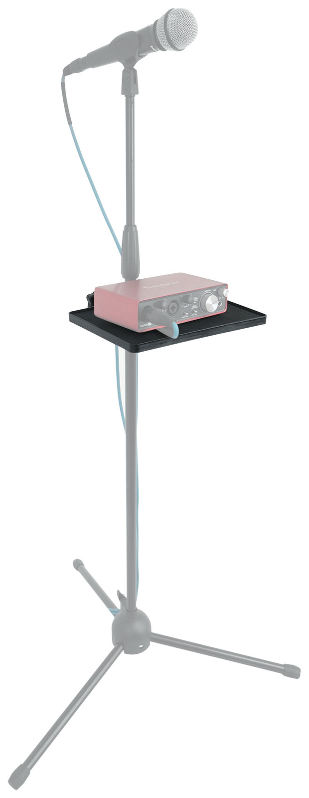 Rockville MTRAY Clamp-On Tray Utility Shelf For Any Mic Stand (9.7" x 7.3")