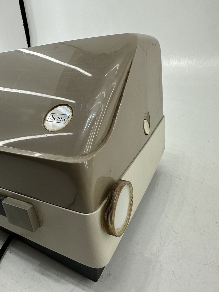 Vintage SEARS Automatic 500 No. 9865 SLIDE PROJECTOR Blower works Untested