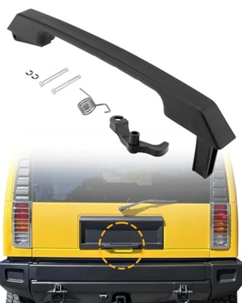Tailgate Latch Handle Kit, Compatible with 2003-2009 Rear Tailgate Handle