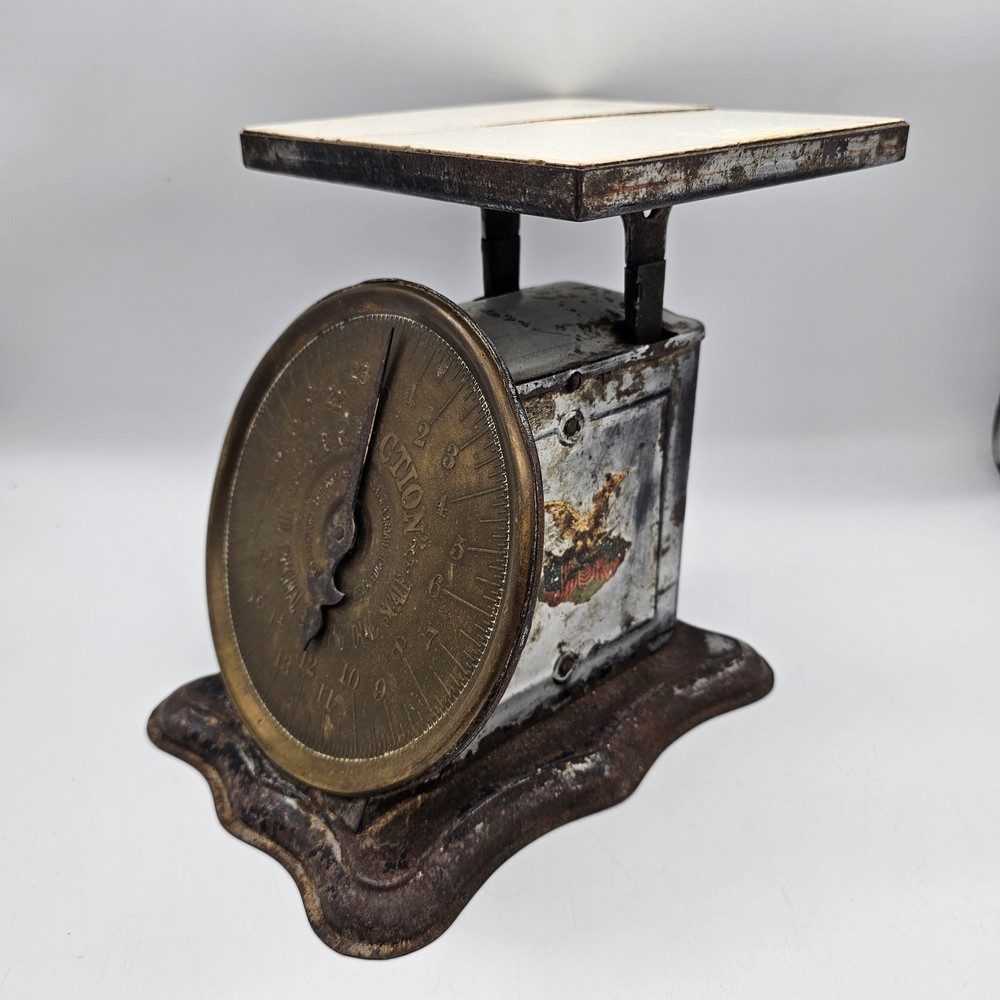 Antique Perfection Slanting Dial Scale 24 Lbs