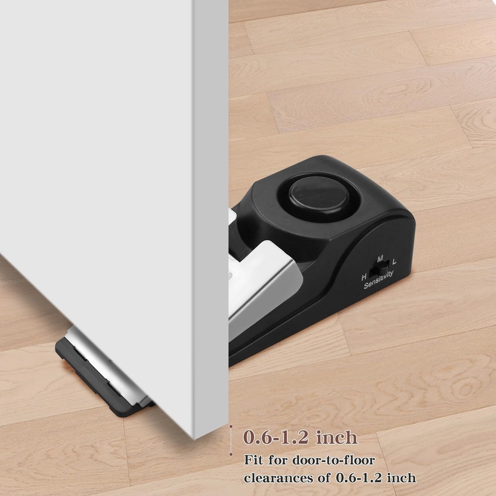 Versatile 120DB Door Stop Alarm - Adjustable Sensitivity for Ultimate Security