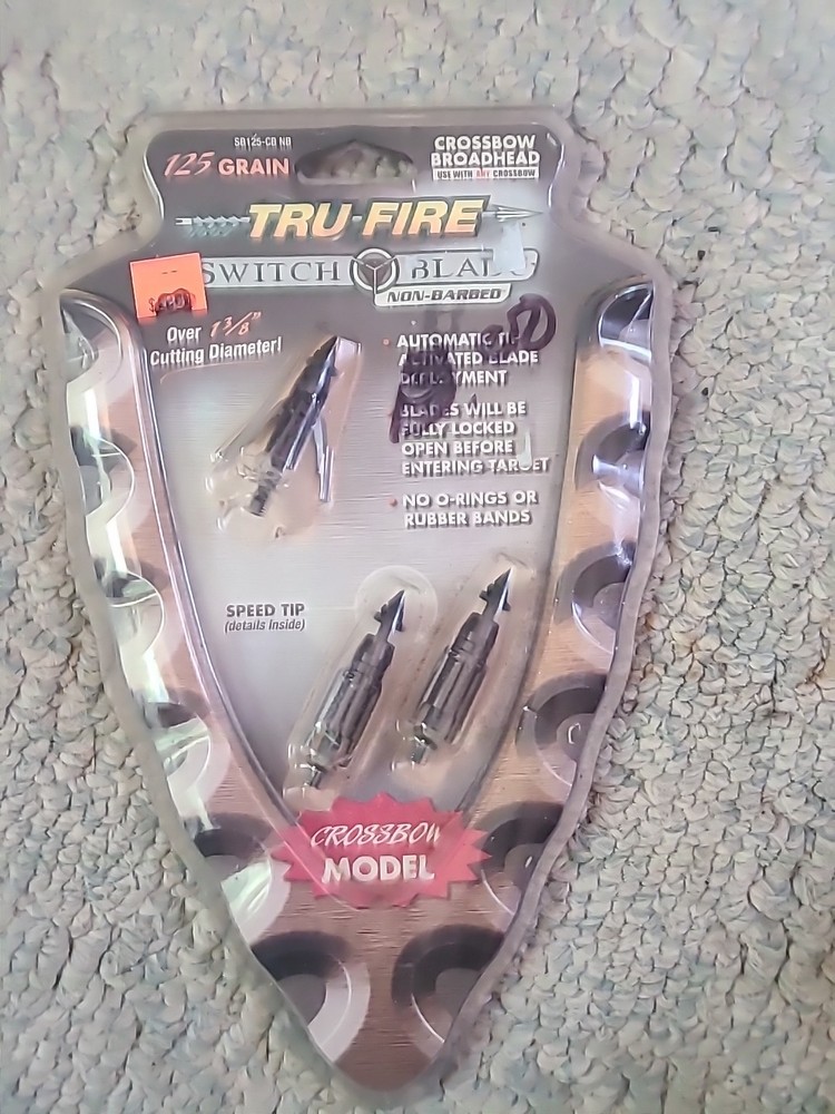 TRU - FIRE SWITCH BLADE  125 Grain Crossbow Model Broadheads