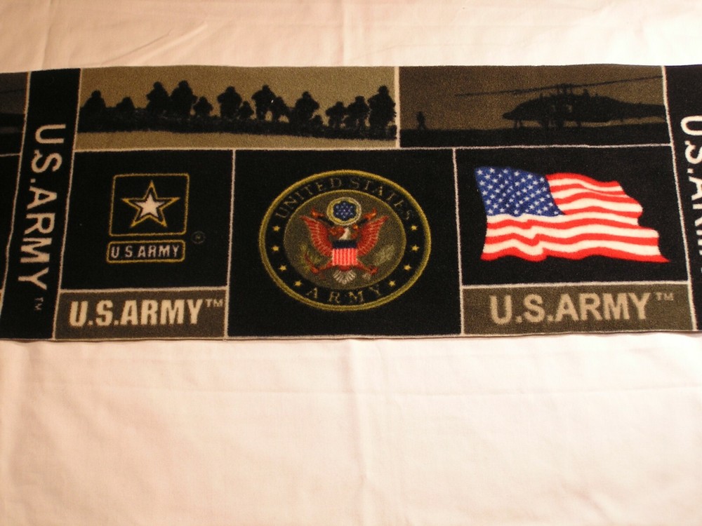 US Army Fleece Scarf Flags Helicopter