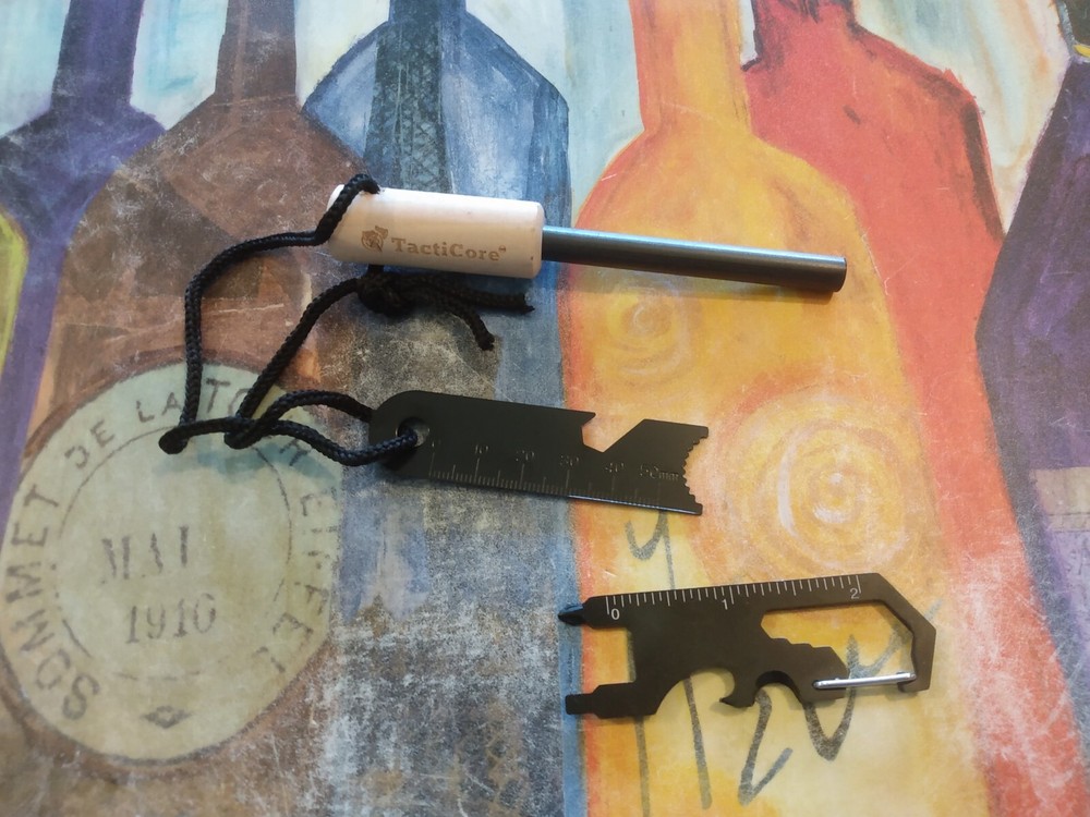 TactiCore Ferro Rod Fire Starter with Multi Function Striker + Additional Tool