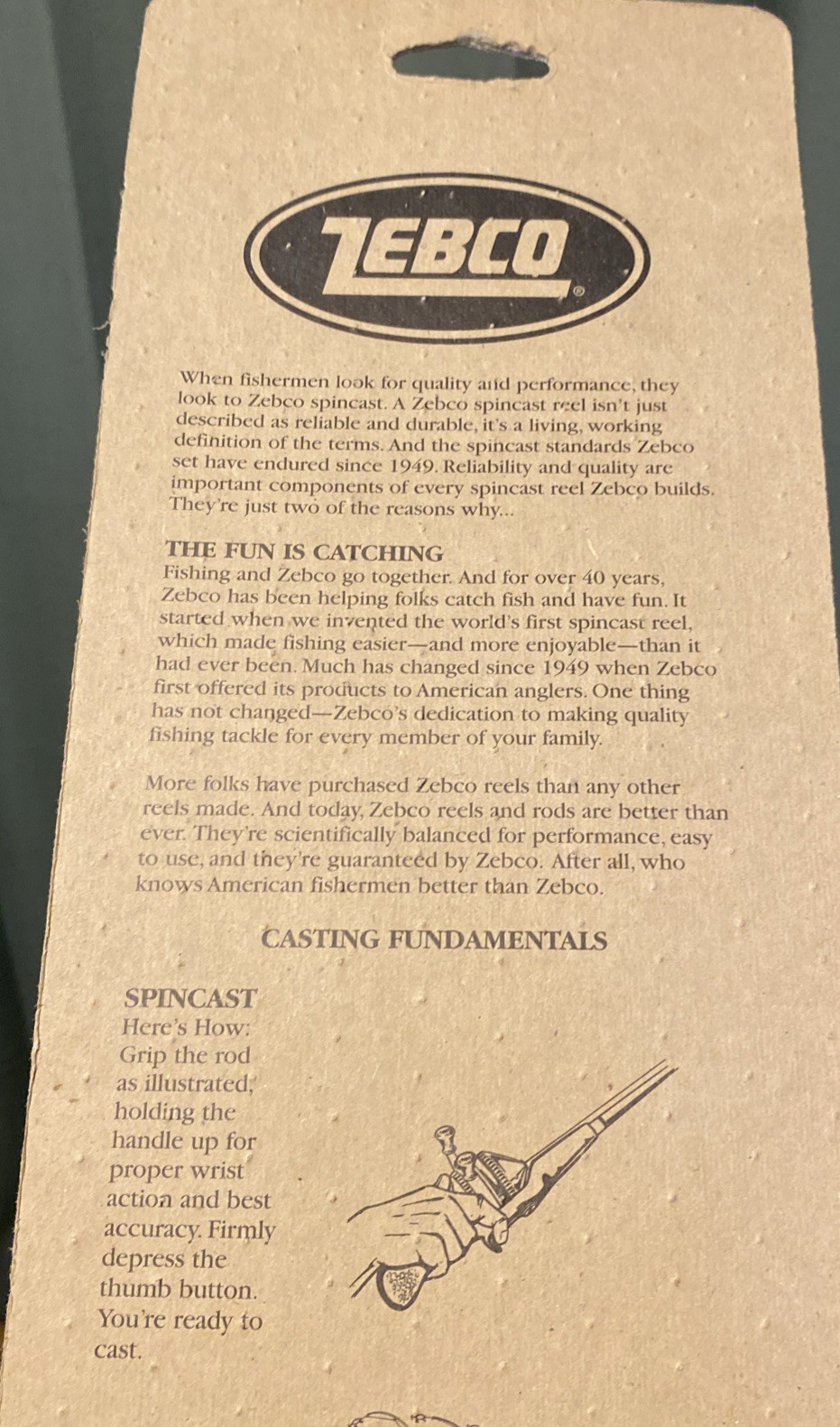 Vintage 1996 Zebco 33 Fishing Rod and Reel Combo Magnum Drag - New 3490E