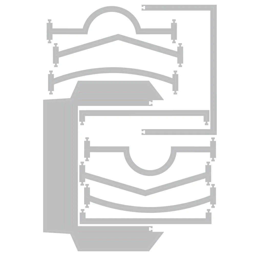 Sizzix Thinlits Snap & Swap Set - Pockets, 666877 by 49 & Market