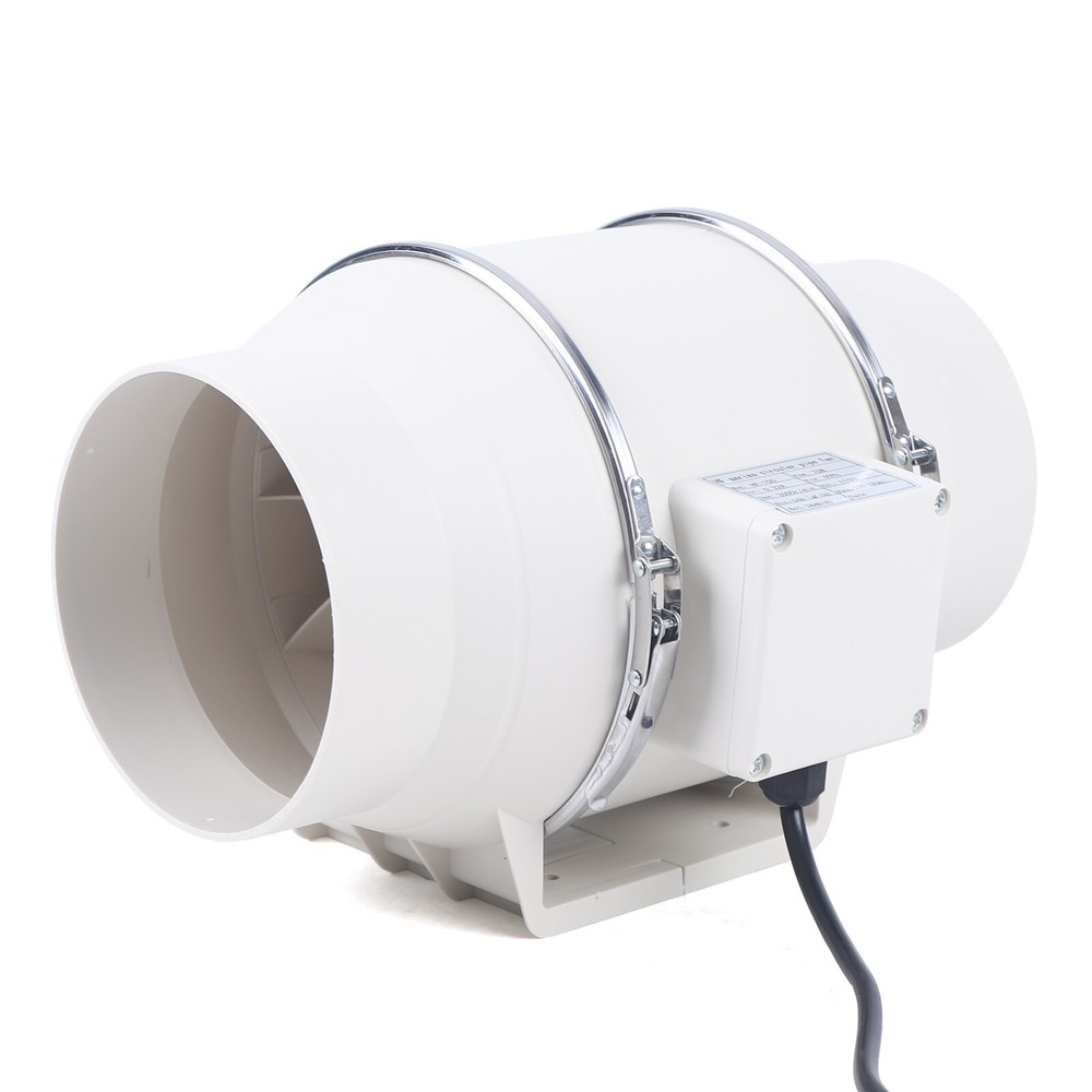 6''High Efficiency Inline Duct Fan for Mixed Flow Ventilation Exhaust System 11V