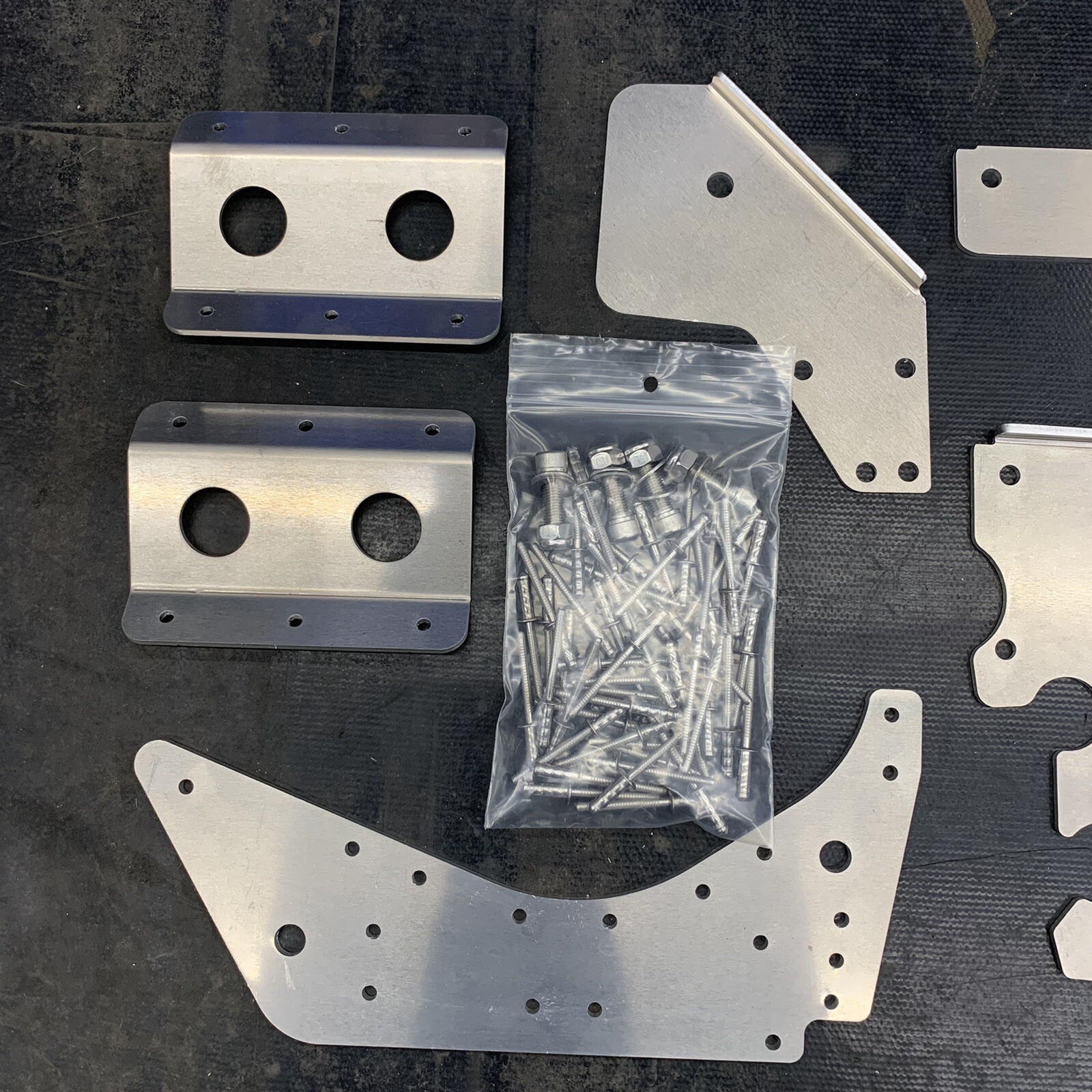 Jay Favel SkiDoo Rev Nun Bulkhead Brace Kit Ski-Doo Braces 6 Pieces SS Hardware