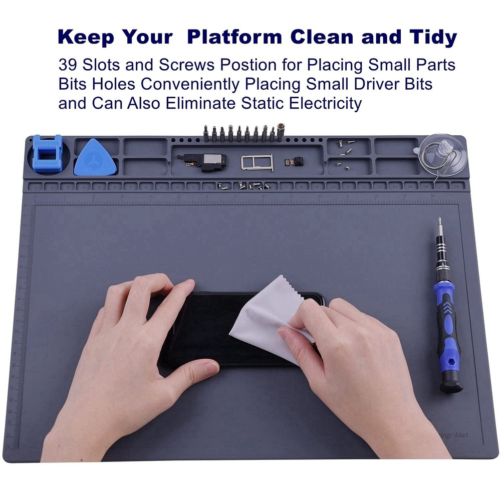 Anti Static Mat for PC Building, Computer Electronics Repair, Heat Resistant ...
