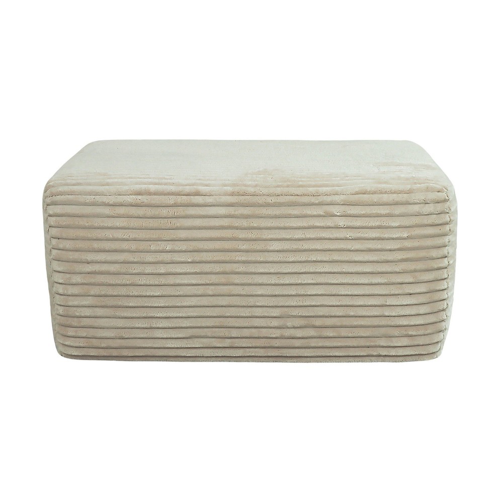 Plush Ottoman Upholstered Ottoman Comfortable Supportive Modular Sectional