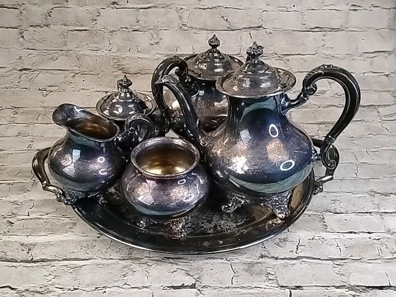 Vintage Reed & Barton 5605 Regent Tea & Coffee Serving Set 5 Pieces
