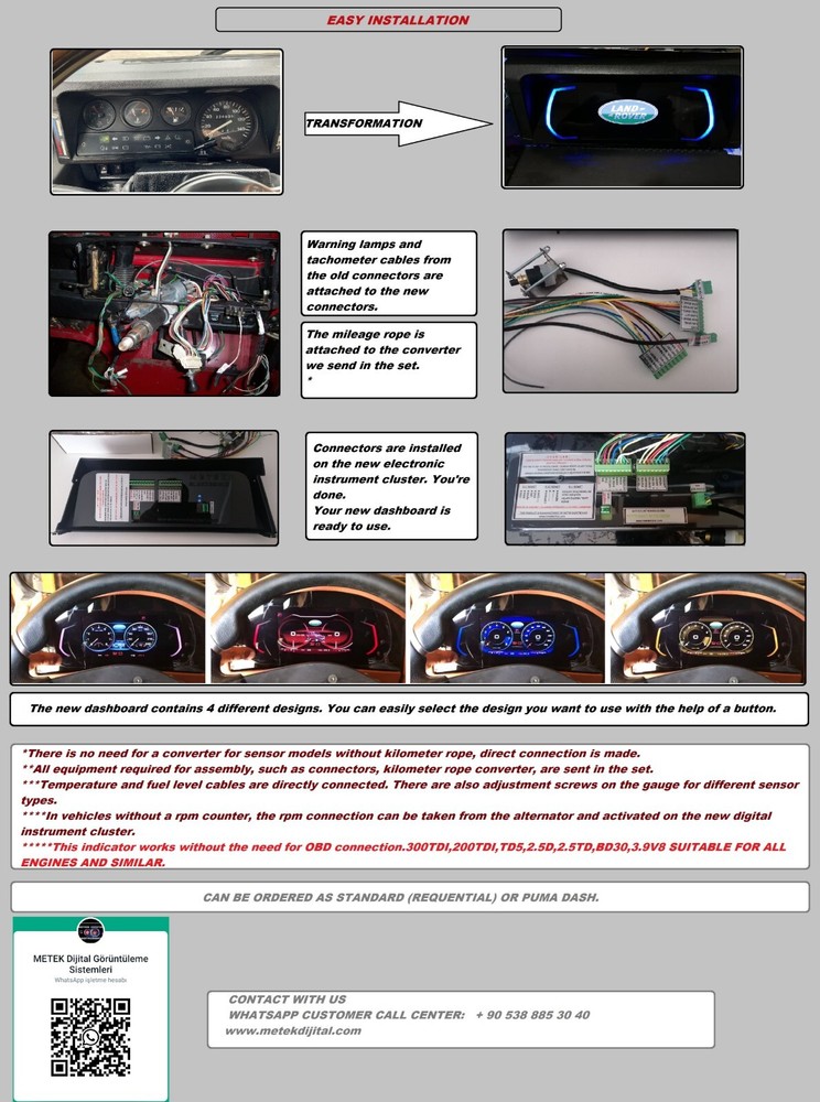 LAND ROVER DEFENDER DIGITAL DASHBOARD