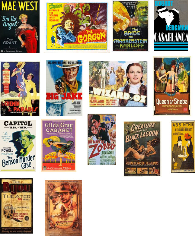 o scale movie poster decals