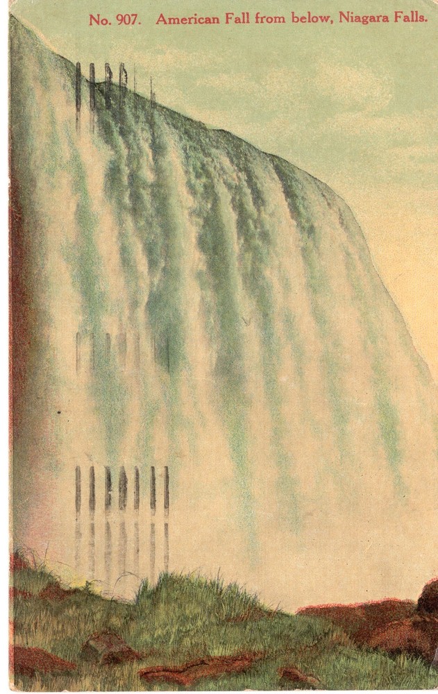 AMERICAN FALLS FROM BELOW,  NIAGARA FALLS - PC6548