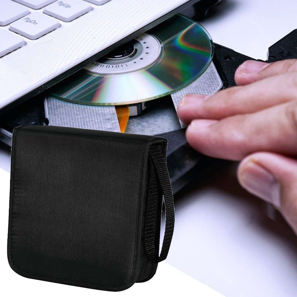 Oxford Solid Mini CD Case Holder 40 Capacity Disc Storage Bag Thickened Disc Bag