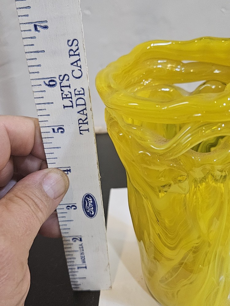 Wales Labeled Glass Vase