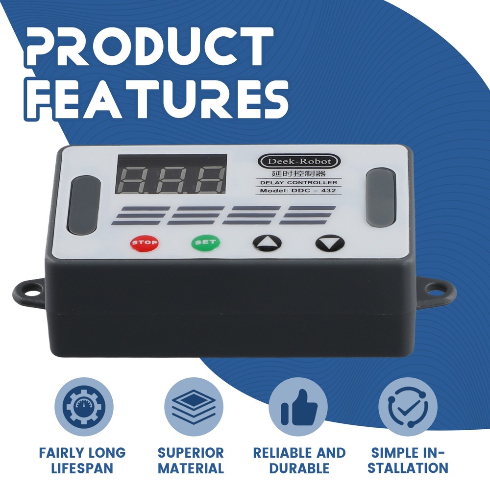 DDC-432 Dual MOS LED Digital Delay Controller Time Delay Relay Trigger5271