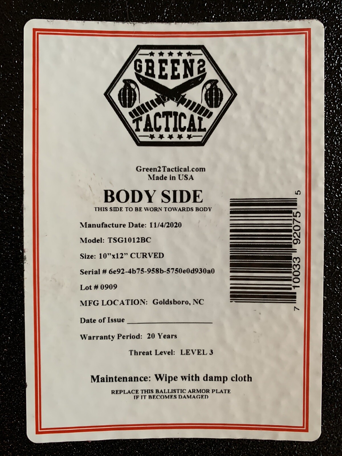 Coyote Tan FDE Tactical Vest Plate carrier w/ 2 Curved 10x12 Plates- Lvl III