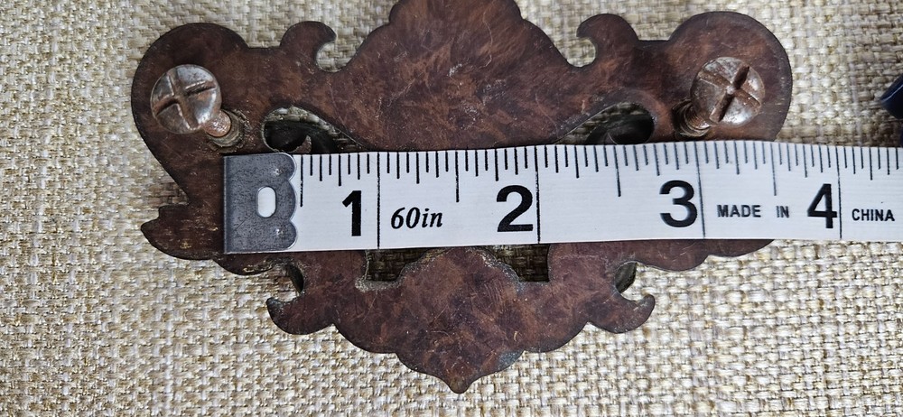 Vintage Chippendale Batwing Drawer Pulls Set 11 Brass 2 Sizes