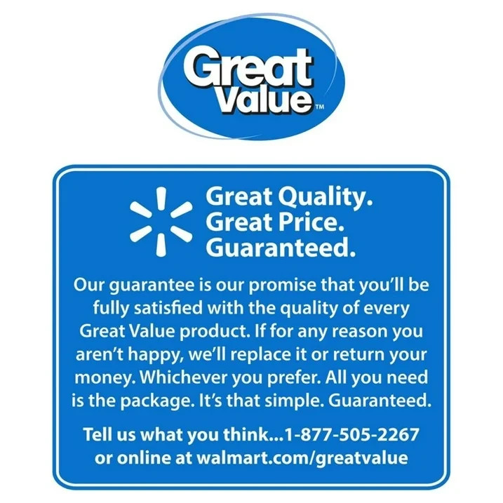 Great Value Everyday Strong Paper Towels, 6 Triple Rolls, Split Sheets