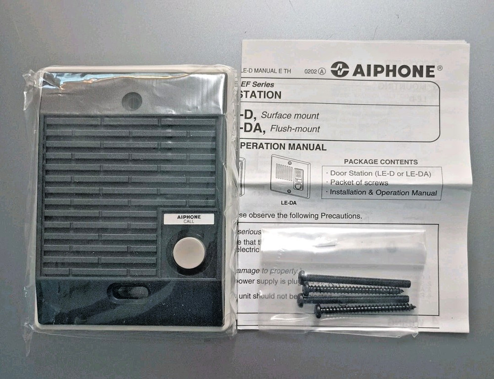 Aiphone LE-D Surface Mount Weather Resistant Door Station Intercom / Doorbell
