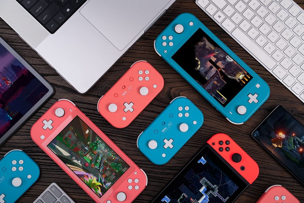 8BitDo Lite 2 Bluetooth Gamepad for Switch, Switch Lite, Android and Pink