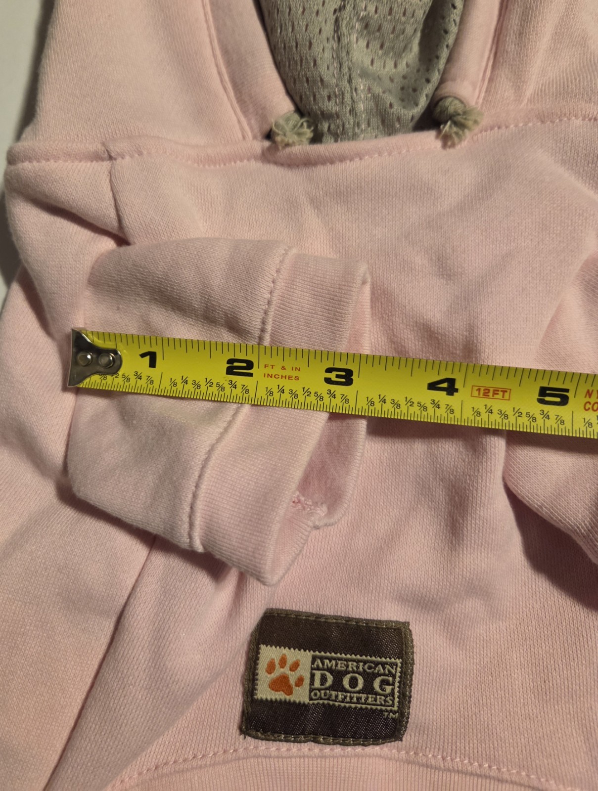 Dog Pet SZ Medium Pink Sweatshirt Hoodie "ADO" American Dog Outfitters 2008