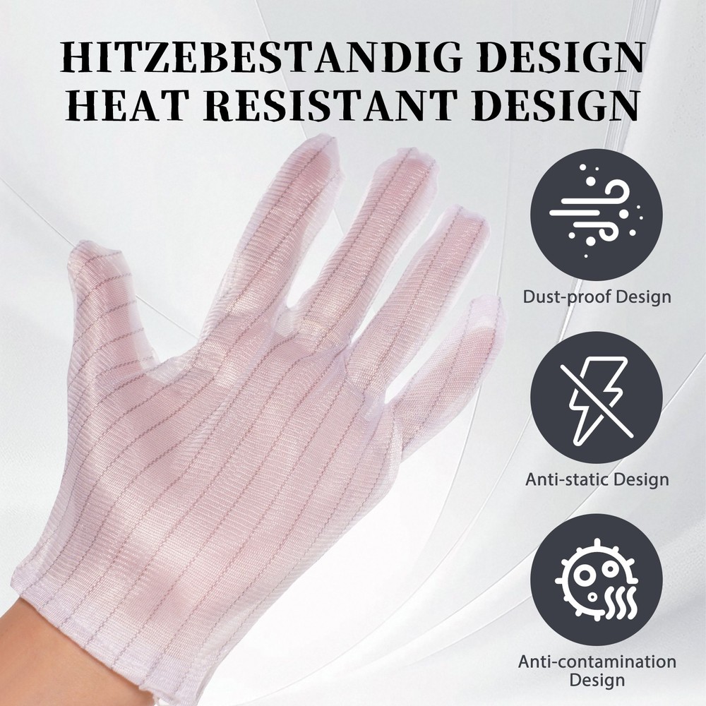 6 Pairs Darkroom Anti-Static Dust-Proof Gloves For Film Developing Processing