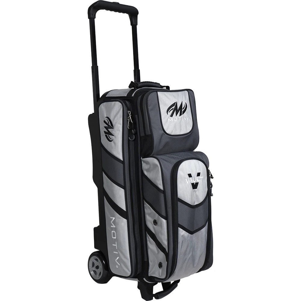 Motiv Vault Covert Silver 3 Ball Roller Bowling Bag