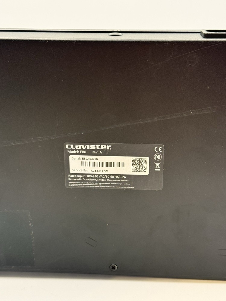 CLAVISTER E80 6 RJ45 Ethernet Networking Switch