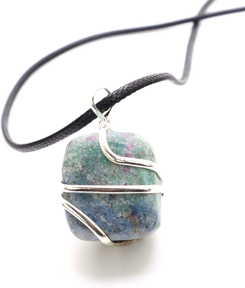 Ruby Fuchsite Crystal Necklace With Cord