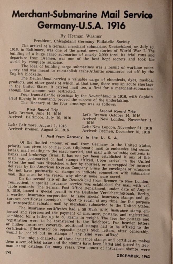 German Postal Specialist Dec 1963 Nuremberg Madonna On Cover Submarines Mail