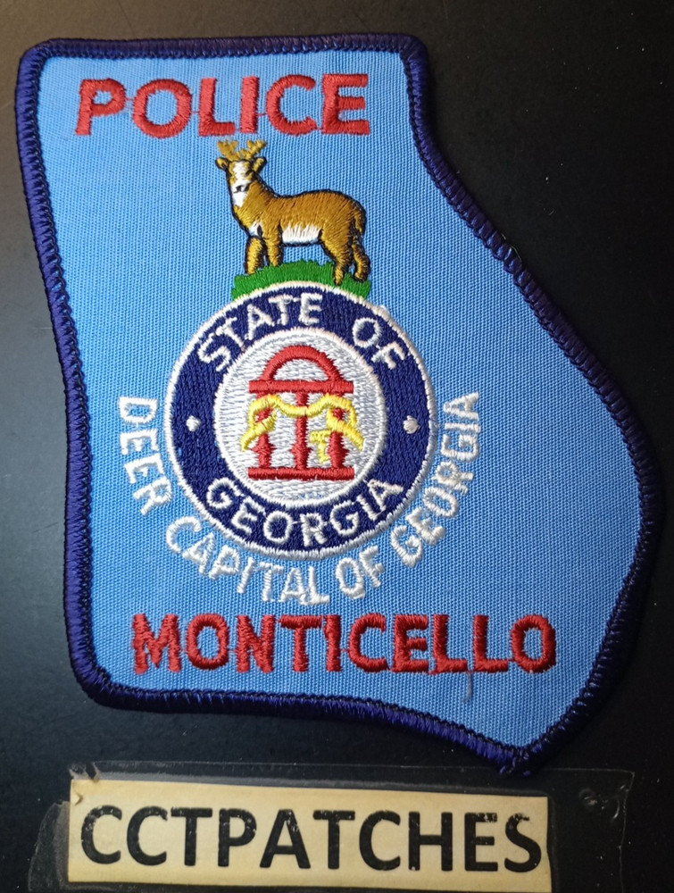 MONTICELLO, GEORGIA POLICE SHOULDER PATCH GA