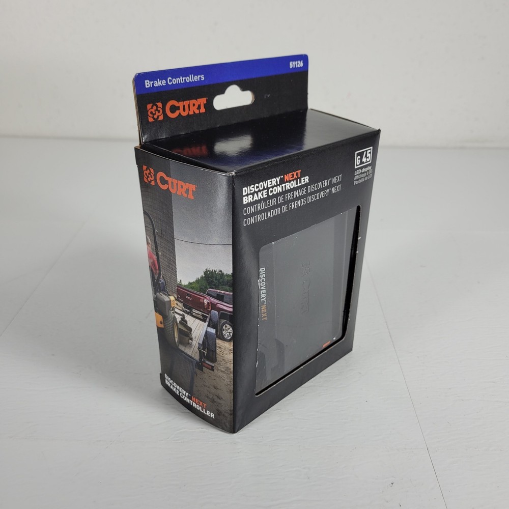 CURT 51126 Discovery NEXT Time-Delay Trailer Brake Controller w/ LED Display
