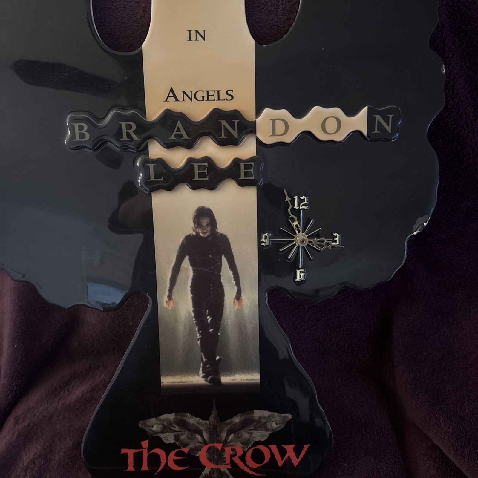 Vintage RARE! THE CROW B.Lee,Bel In Angels plastic top card board Poster Lg 28”￼