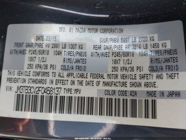CX-9 2015 Glove Box 4863956