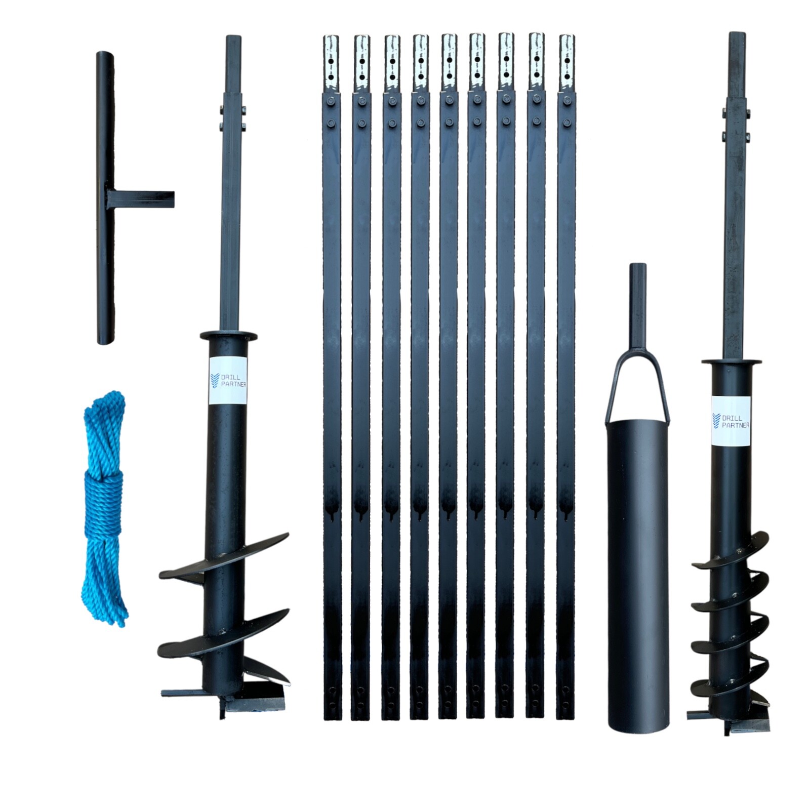 Mega Kit hand auger water well drilling drill with bailer, new