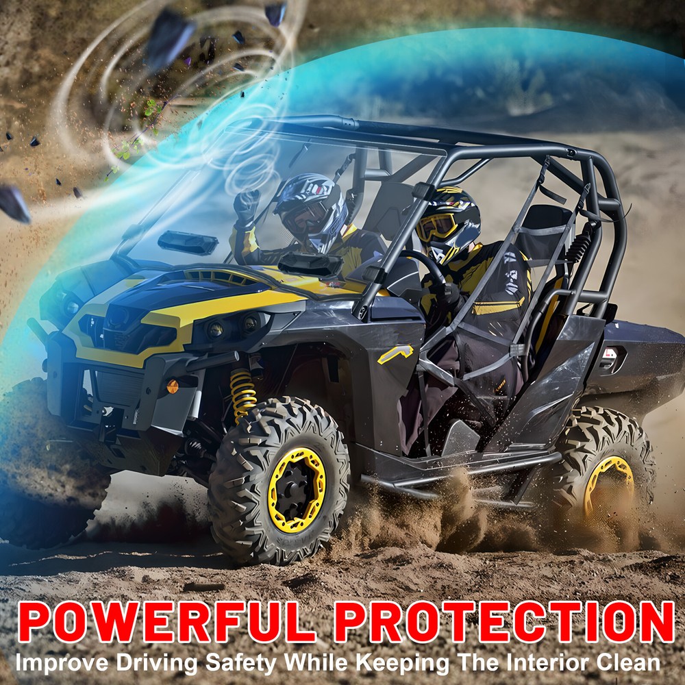 Vented Full Windshield Scratch-Resistant for Can Am Commander 800/1000 2011-2020