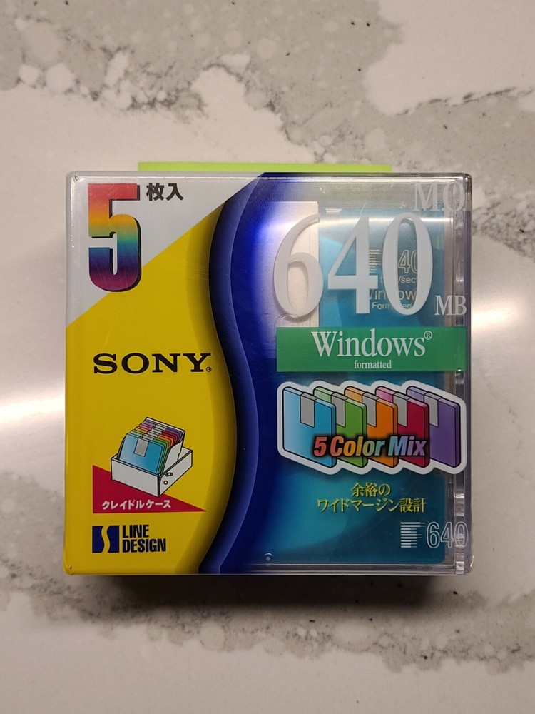 Sony 640MB  MO Drive 5 pack