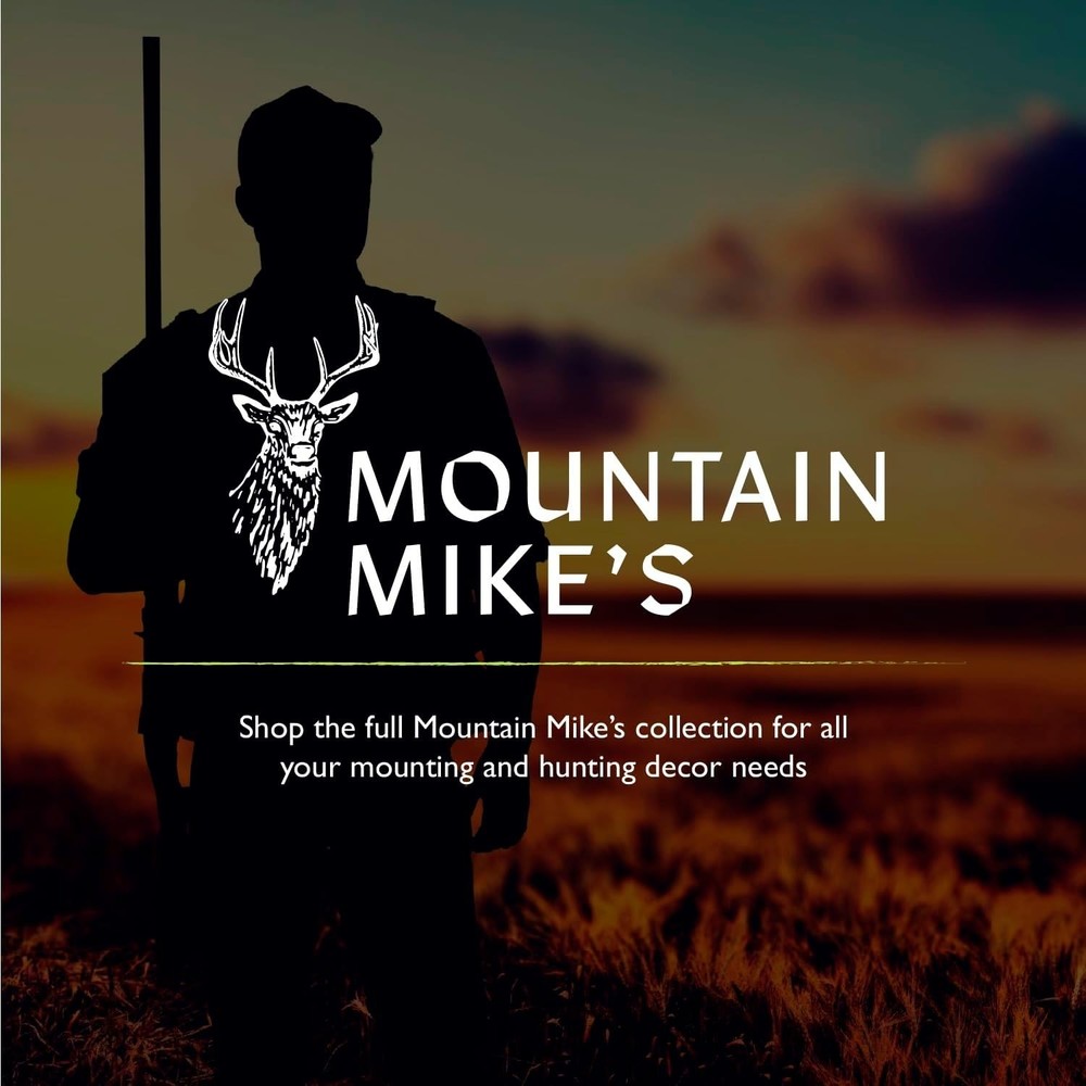 Universal Antler Mounting Kit with Interchangeable Top Sections - Natural Finish