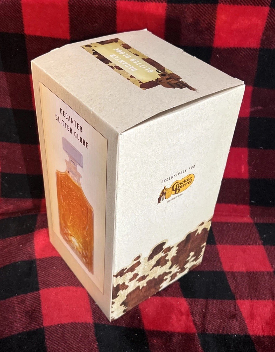 [NEW in BOX/Cracker Barrel Exclusive Bourbon Decanter Globe]