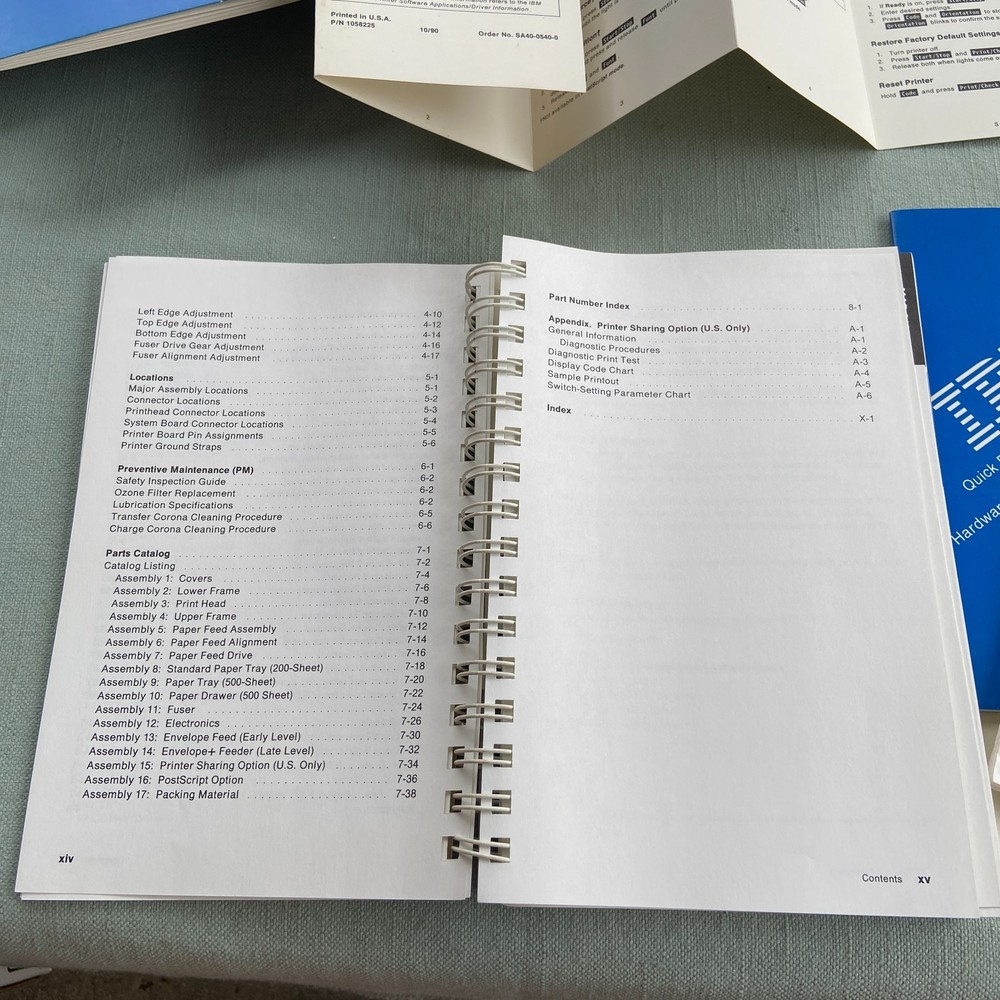 IBM Book Laser Printer Technical Reference 4226 4019 Users Guide Manual 1989 90