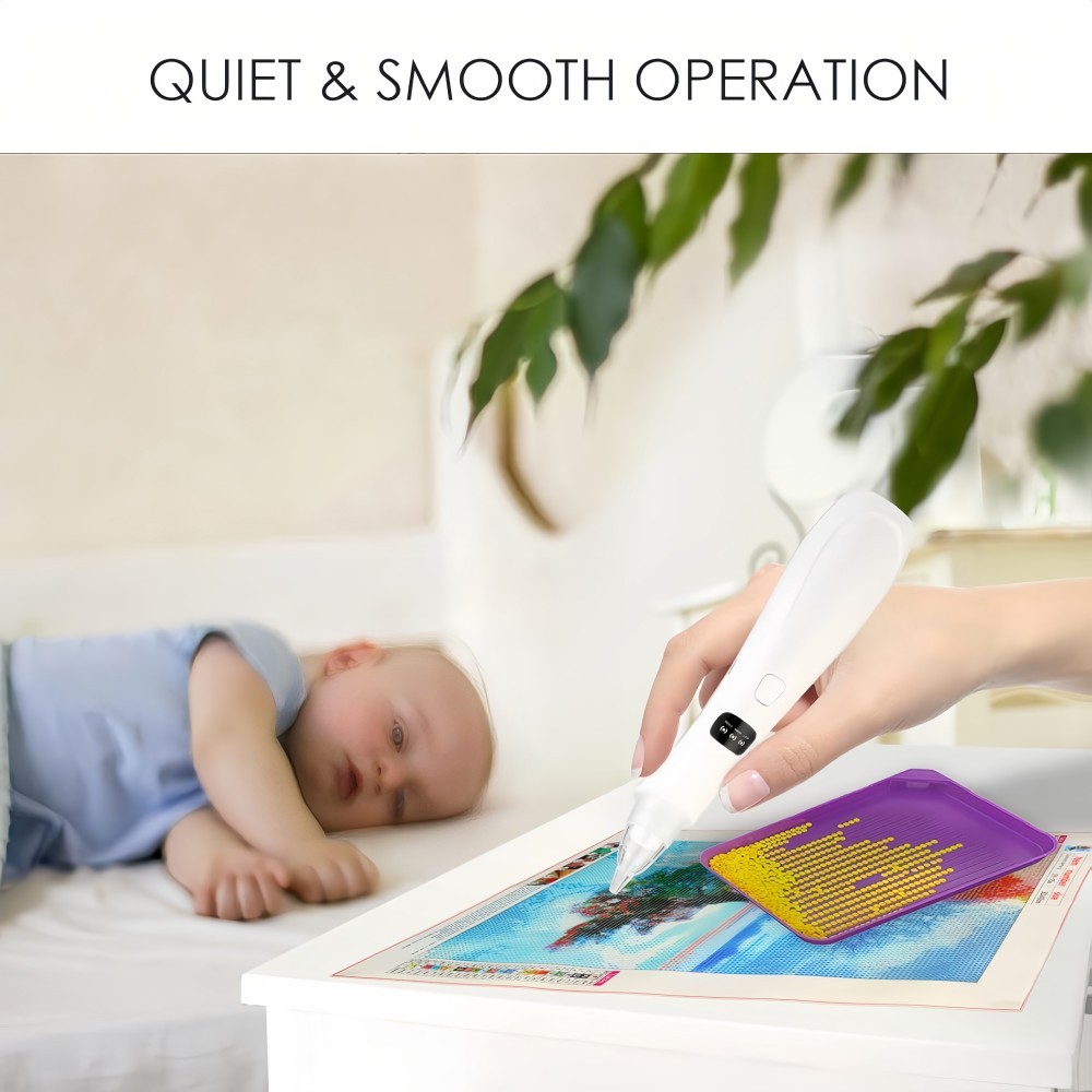 Electric Diamond Painting Pen Vacuum Diamond Art Pen No Wax Needed Rechargeable